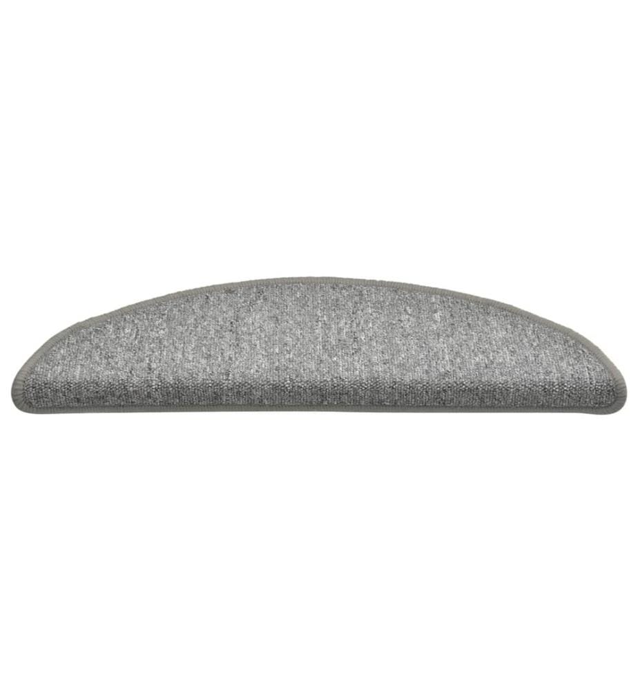 Stufenmatten 15 Stk. 56x17x3 cm Hellgrau Halbrund