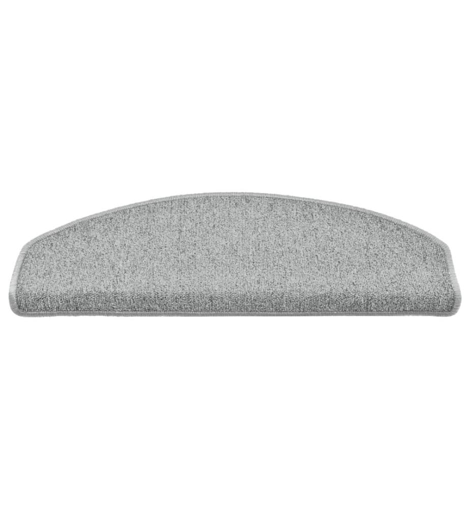 Stufenmatten 15 Stk. 65x24x4 cm Hellgrau Halbrund Gross