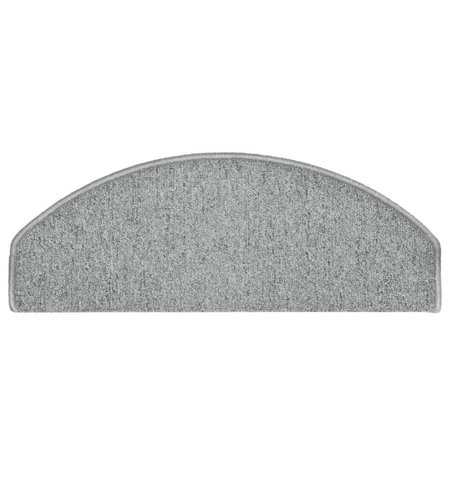 Stufenmatten 15 Stk. 65x24x4 cm Hellgrau Halbrund Gross