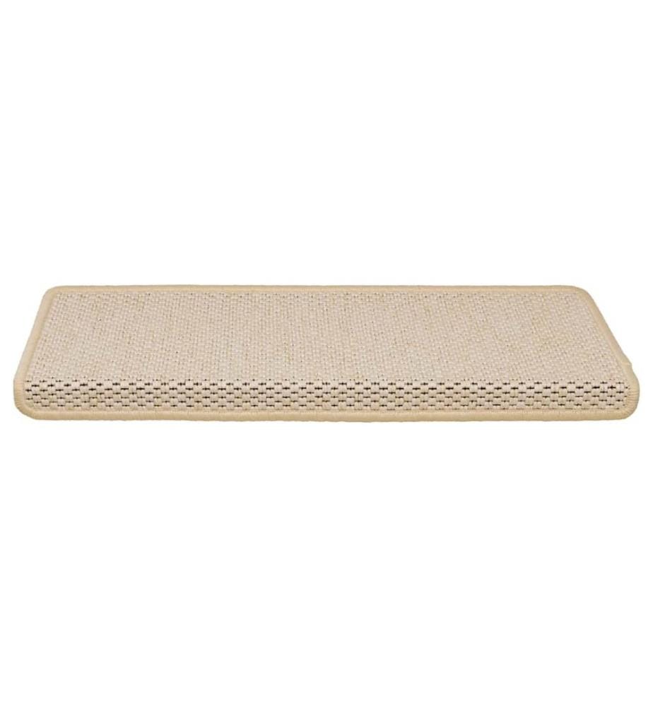 Treppenmatten Selbstklebend Sisal-Optik 15 Stk. 65x21x4cm Berber