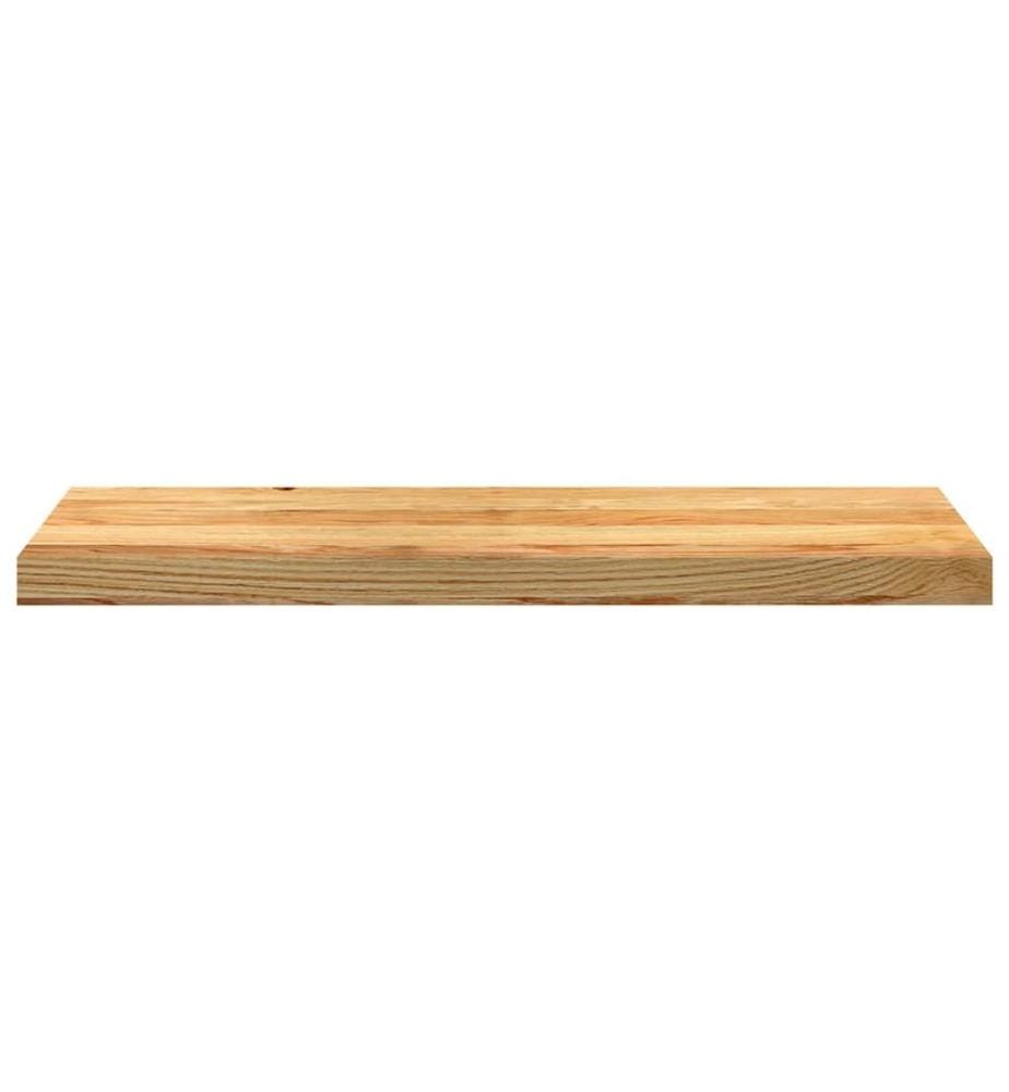 Marches d'escalier 12 pcs marron clair 80x30x2 cm chêne massif