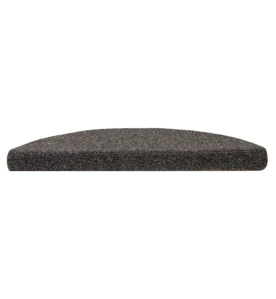 Tapis d'escalier autocollants 30 pièces 56 x 17 x 3 cm Anthracite Demi-rond