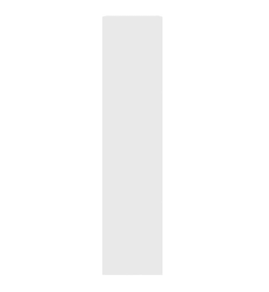 Schuhschrank Hochglanz-Weiss 63x24x103 cm Holzwerkstoff