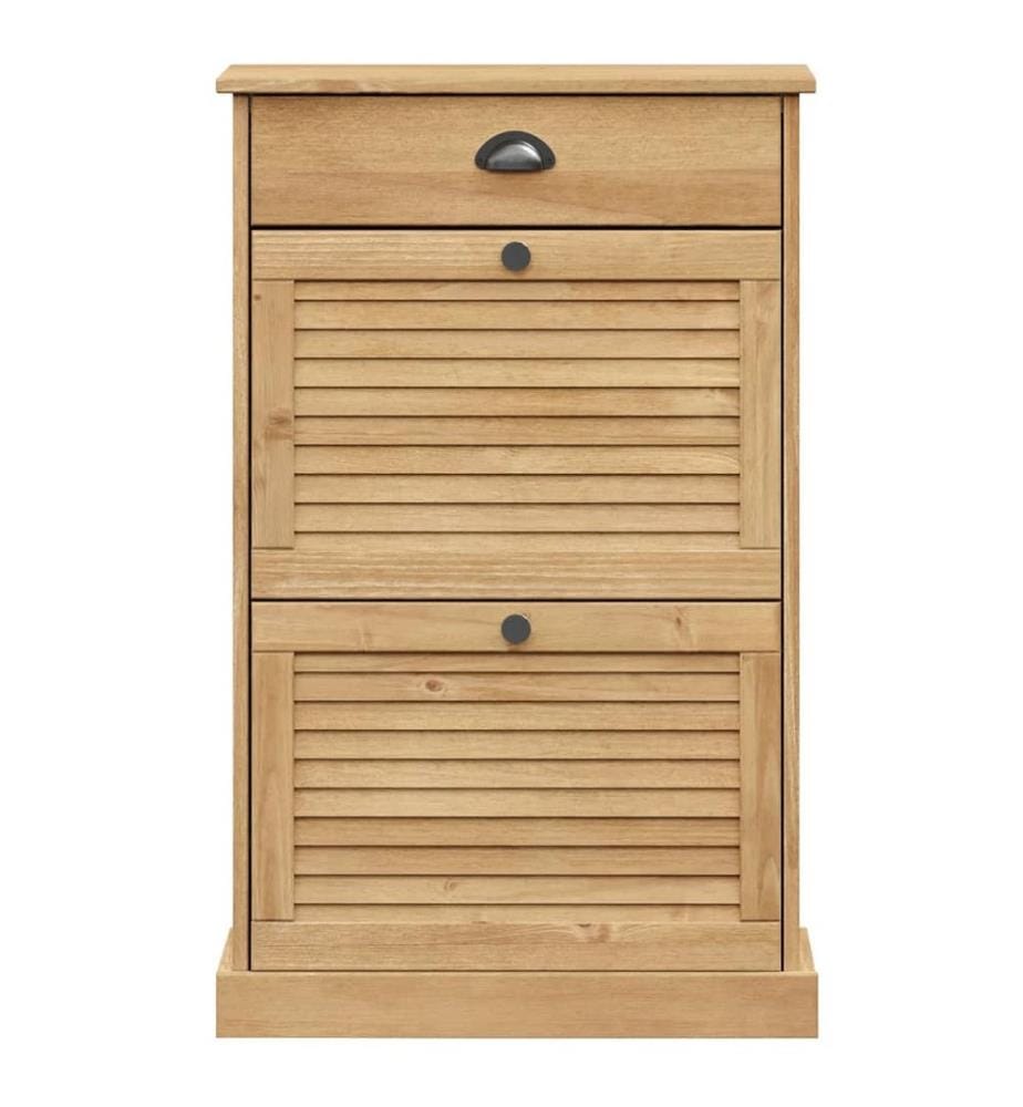 Schuhschrank VIGO 60x35x96 cm Massivholz Kiefer