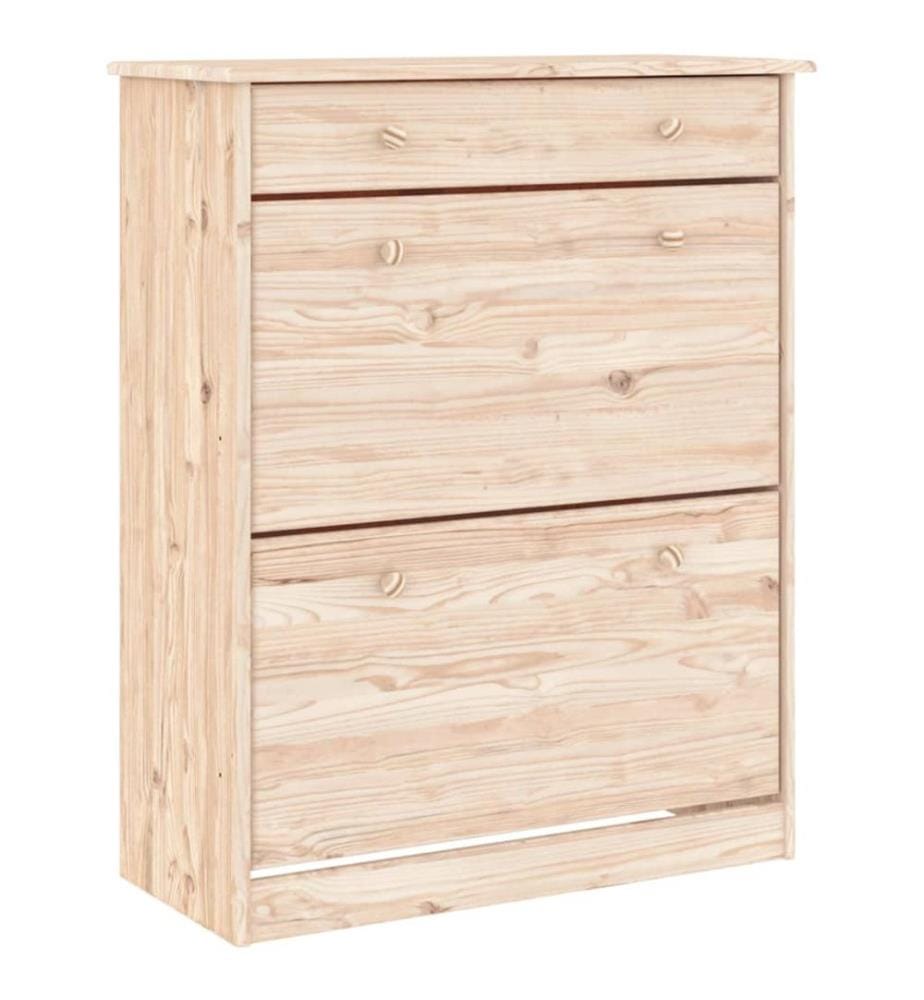 Schuhschrank ALTA 77x35x96 cm Massivholz Kiefer