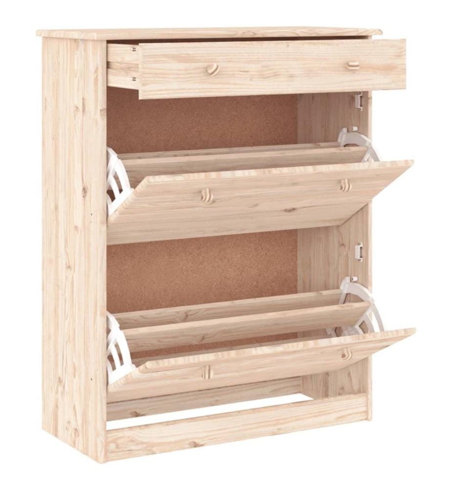 Schuhschrank ALTA 77x35x96 cm Massivholz Kiefer