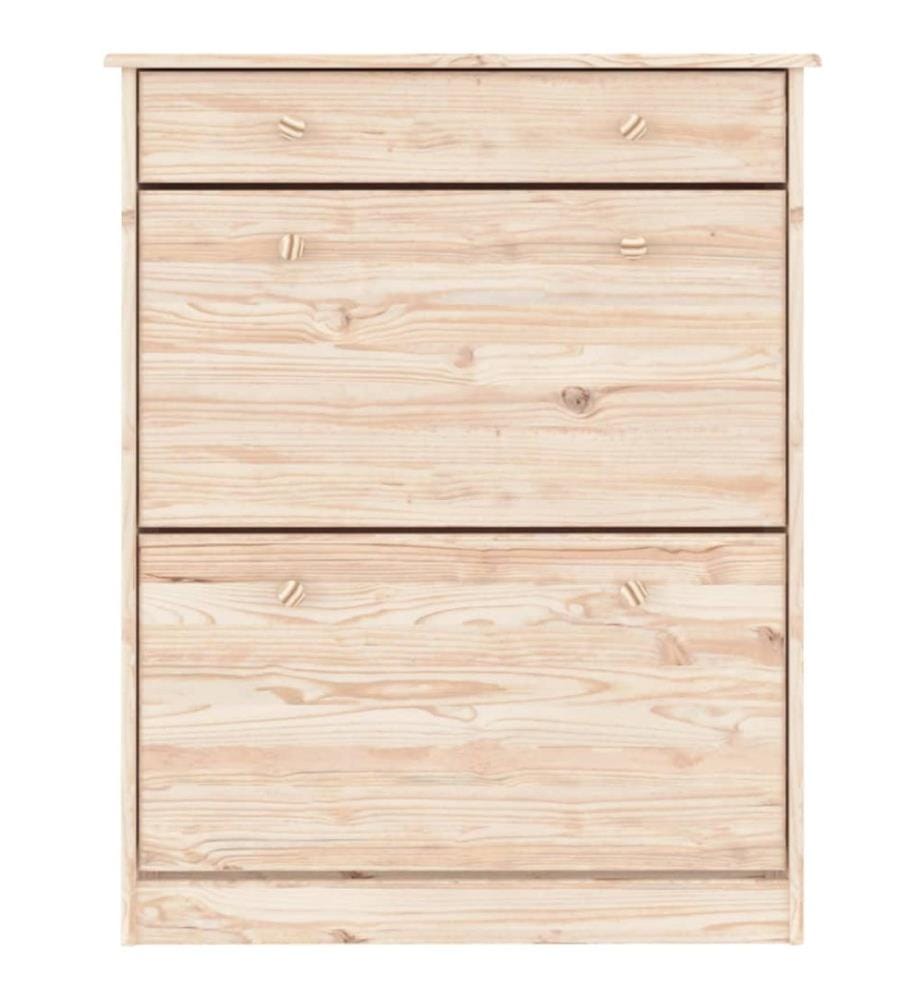 Schuhschrank ALTA 77x35x96 cm Massivholz Kiefer
