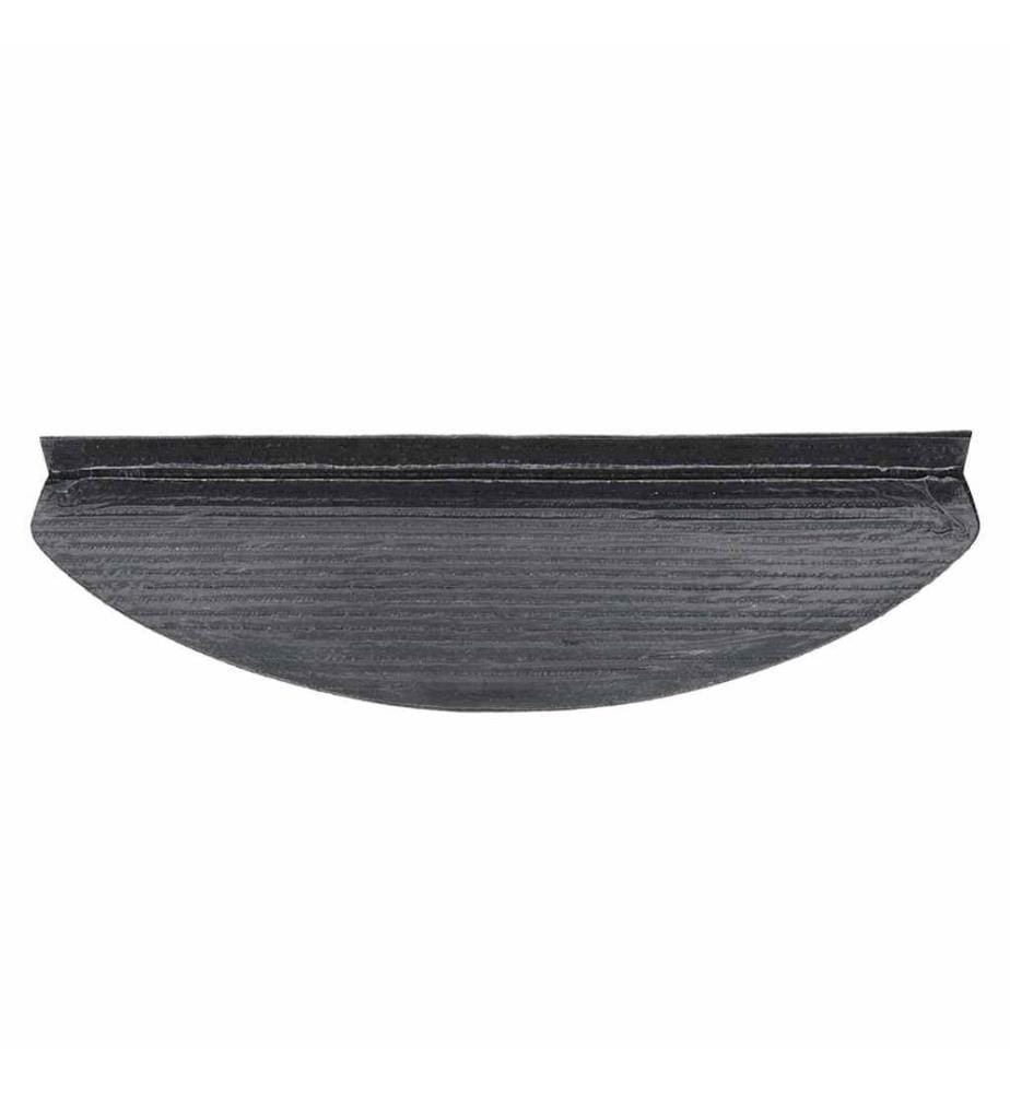 Tapis d'escalier auto-adhésifs 10 pcs noir 65x22,5x3,5 cm