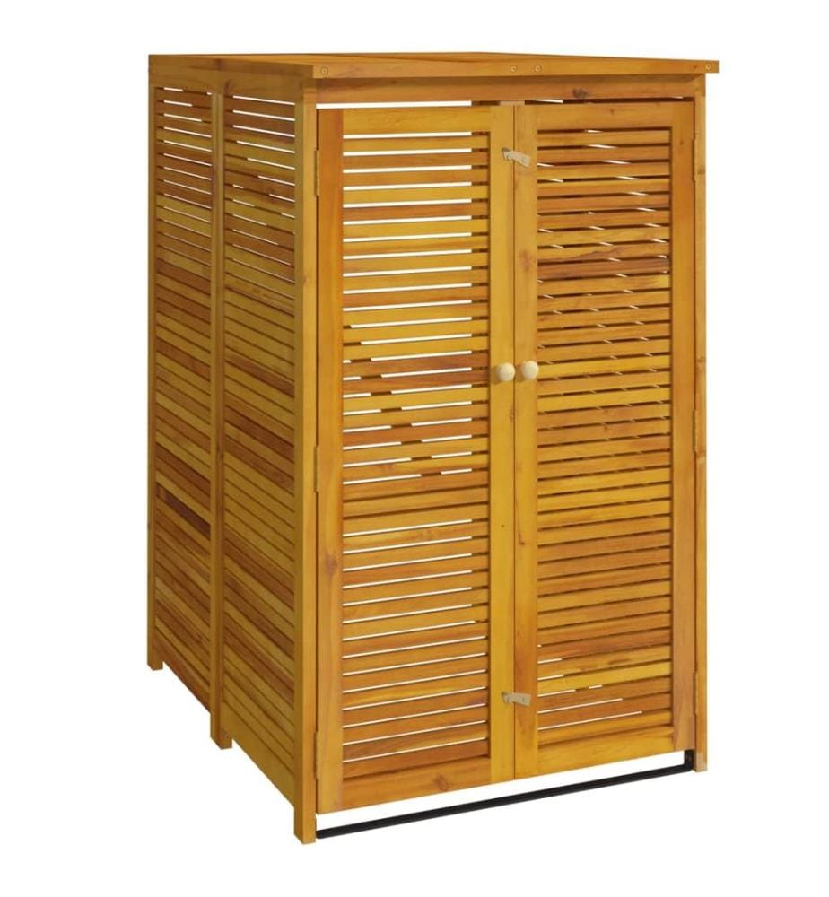Mülltonnenbox für 1 Tonne 70x89x117 cm Massivholz Akazie