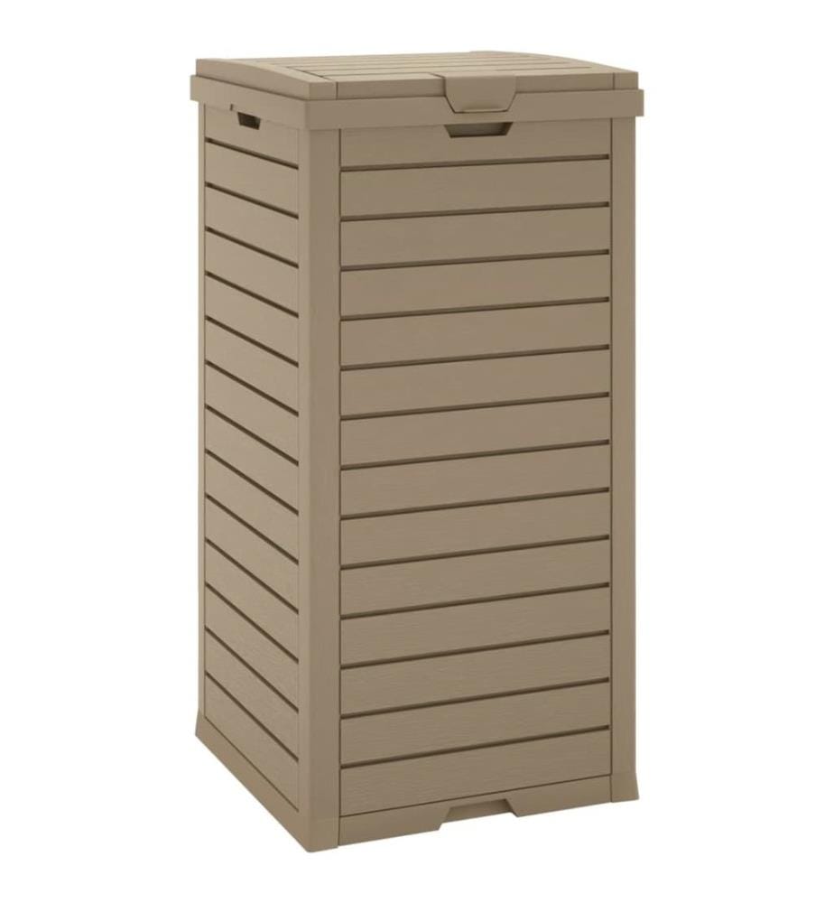 Outdoor-Mülltonne Hellbraun 41x41x86 cm Polypropylen