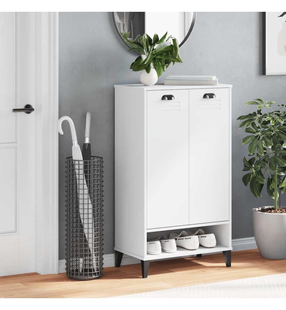Schuhschrank VIKEN Weiss Holzwerkstoff