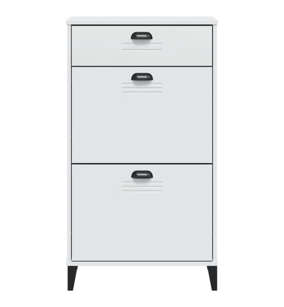 Schuhschrank VIKEN Weiss Holzwerkstoff