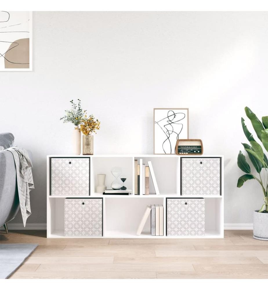 Faltboxen 4 Stk. Creme 32x32x32 cm Vlies