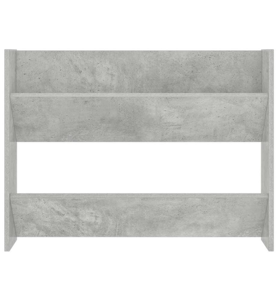 Wand-Schuhschrank Betongrau 80x18x60 cm Holzwerkstoff