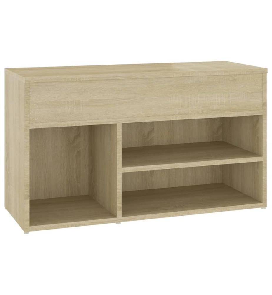 Schuhbank Sonoma-Eiche 80x30x45 cm Holzwerkstoff