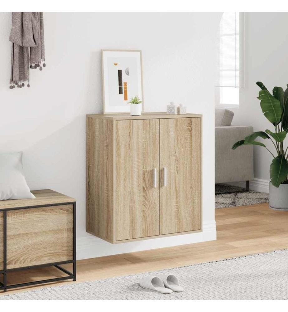 Schuhschrank Sonoma-Eiche 60x35x70 cm Holzwerkstoff