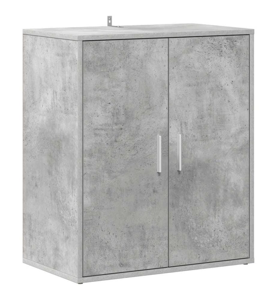 Schuhschrank Betongrau 60x35x70 cm Holzwerkstoff