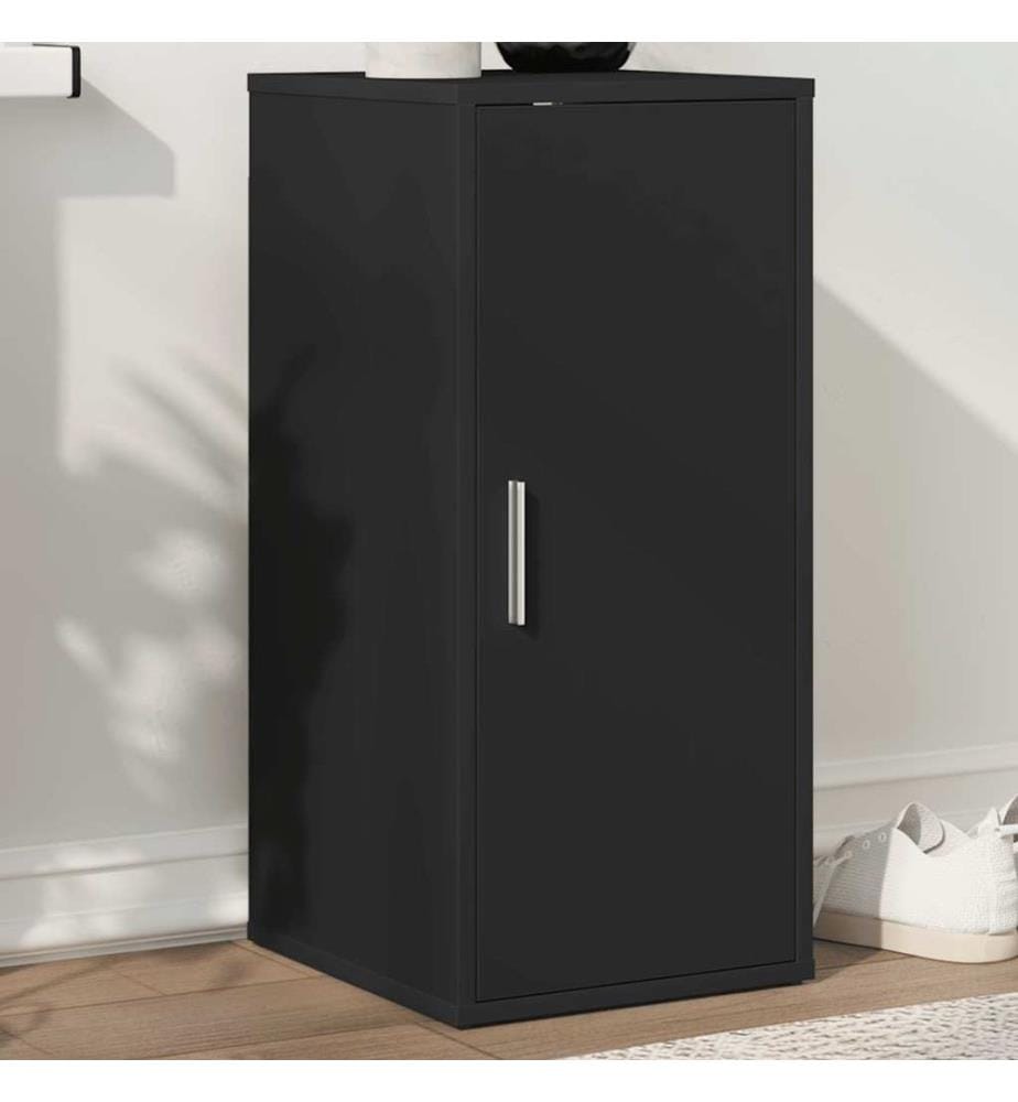 Schuhschrank Schwarz 32x35x70 cm Holzwerkstoff
