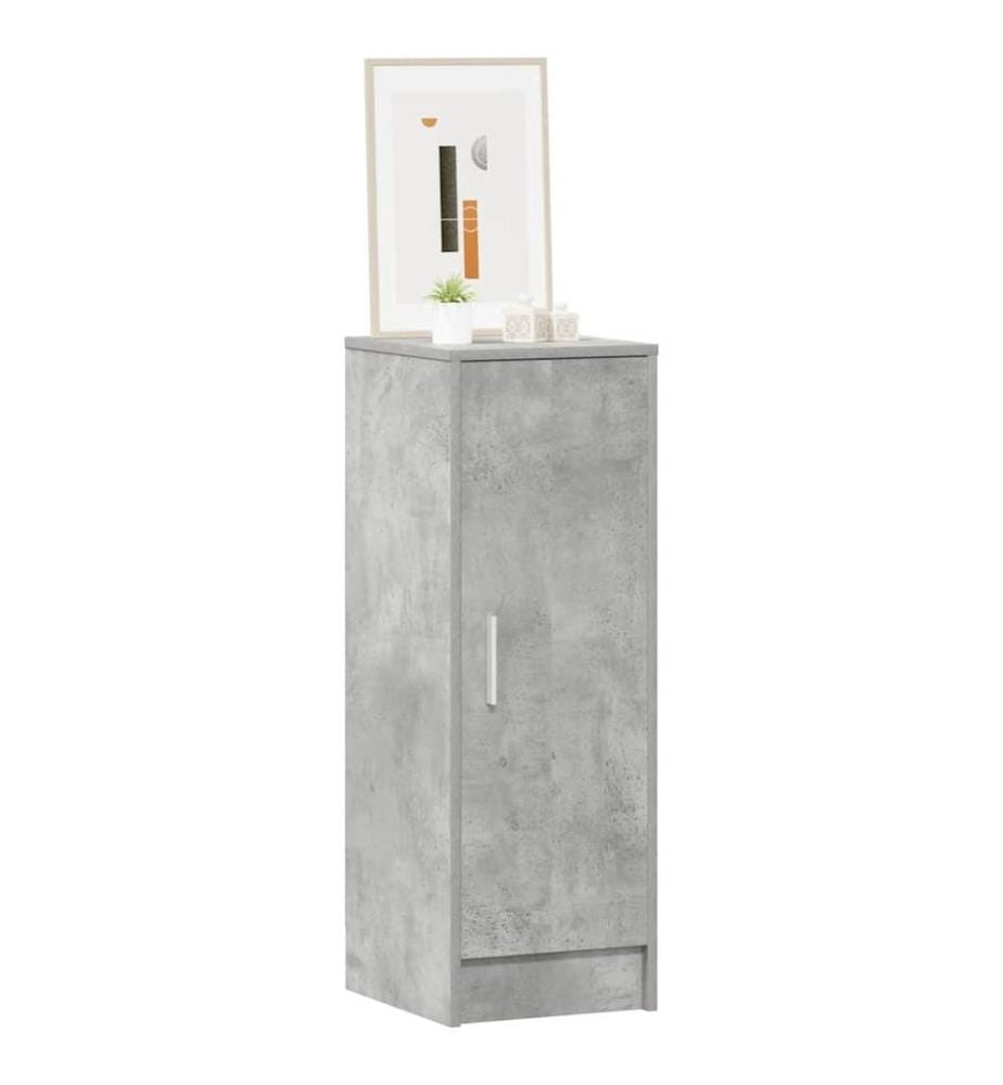 Schuhschrank Betongrau 32x35x92 cm Holzwerkstoff