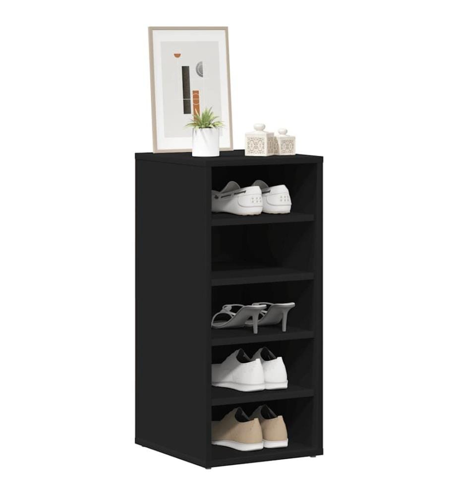 Schuhschrank Schwarz 31,5x35x70 cm Holzwerkstoff