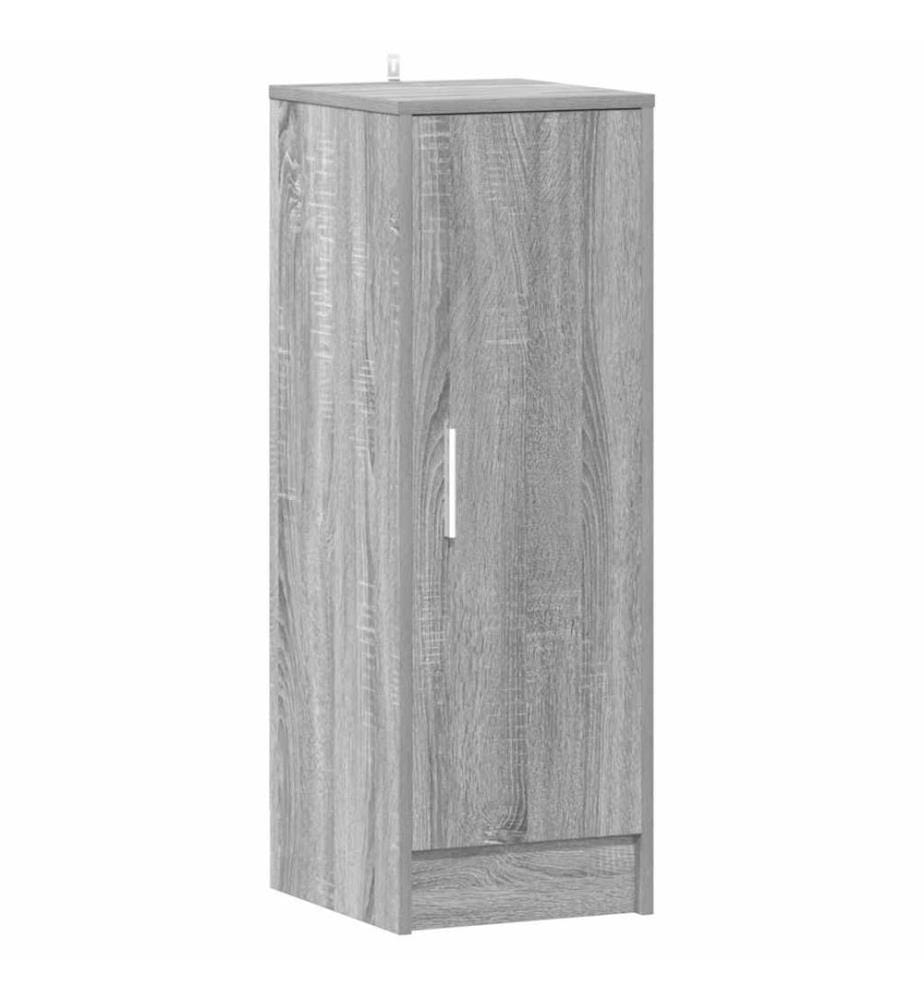 Schuhregal Grau Sonoma 32x35x92 cm Holzwerkstoff