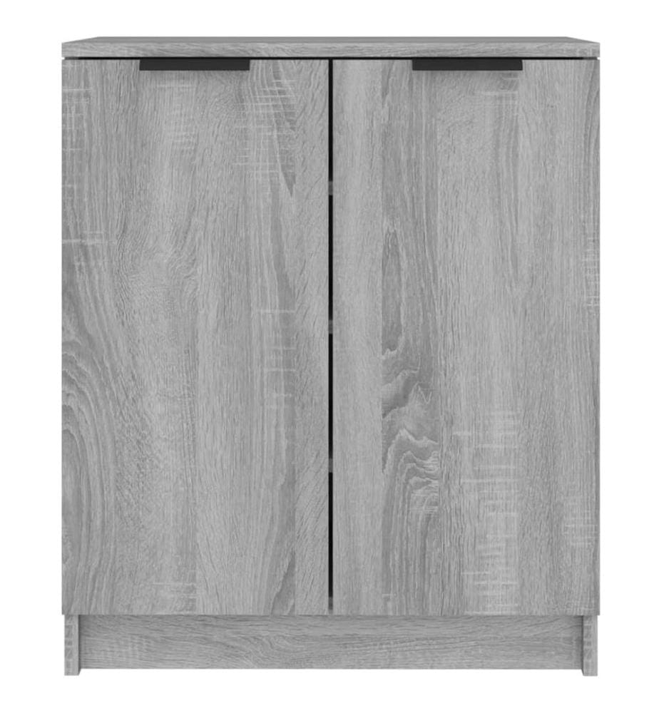 Schuhschrank Grau Sonoma 59x35x70 cm Holzwerkstoff