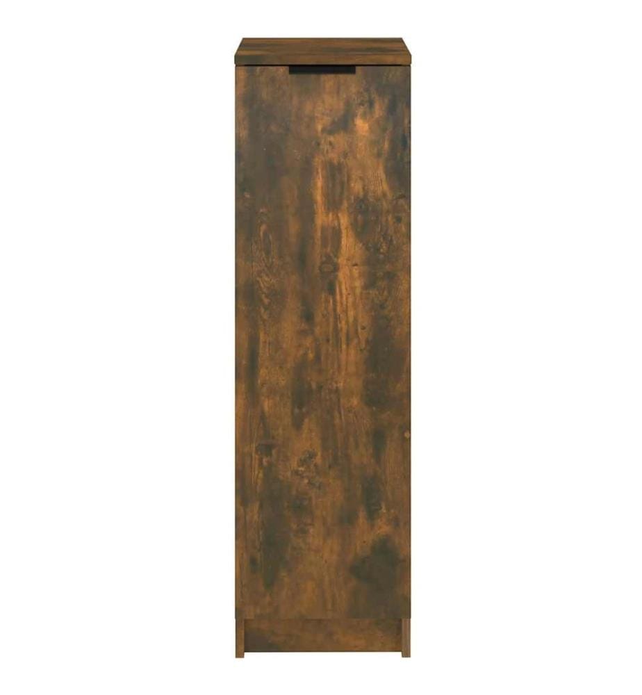 Schuhschrank Räuchereiche 30x35x100 cm Holzwerkstoff
