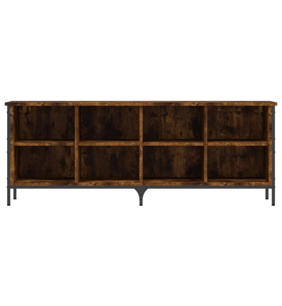 Schuhregal Räuchereiche 131x35x50 cm Holzwerkstoff