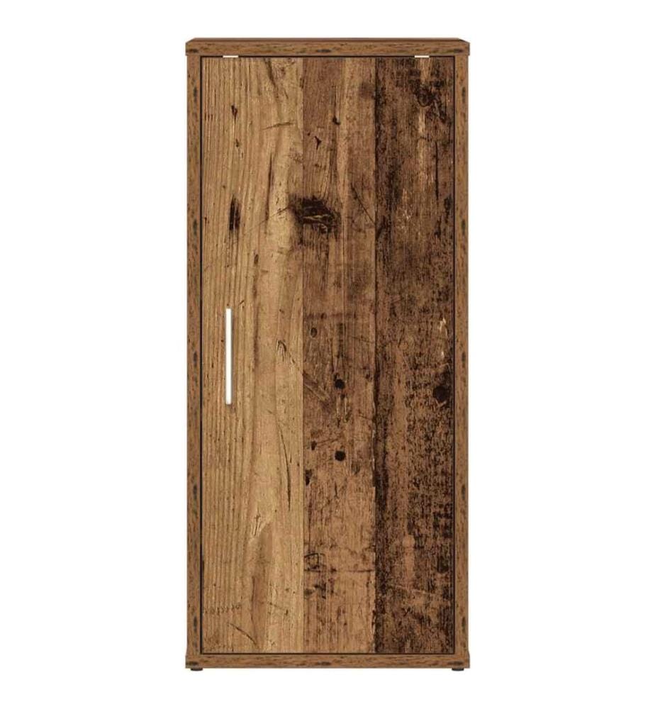Schuhschränke 2 Stk. Altholz-Optik 32x35x70 cm Holzwerkstoff