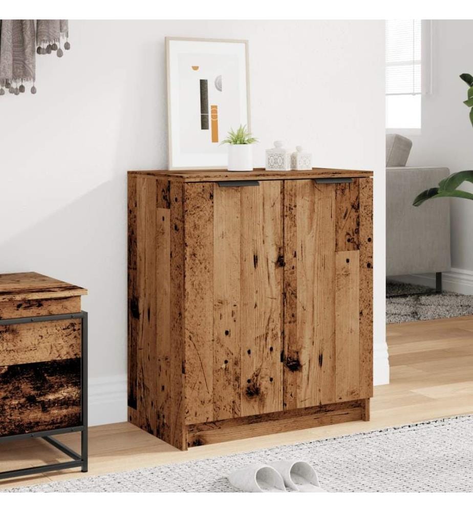 Schuhschrank Altholz-Optik 59x35x70 cm Holzwerkstoff