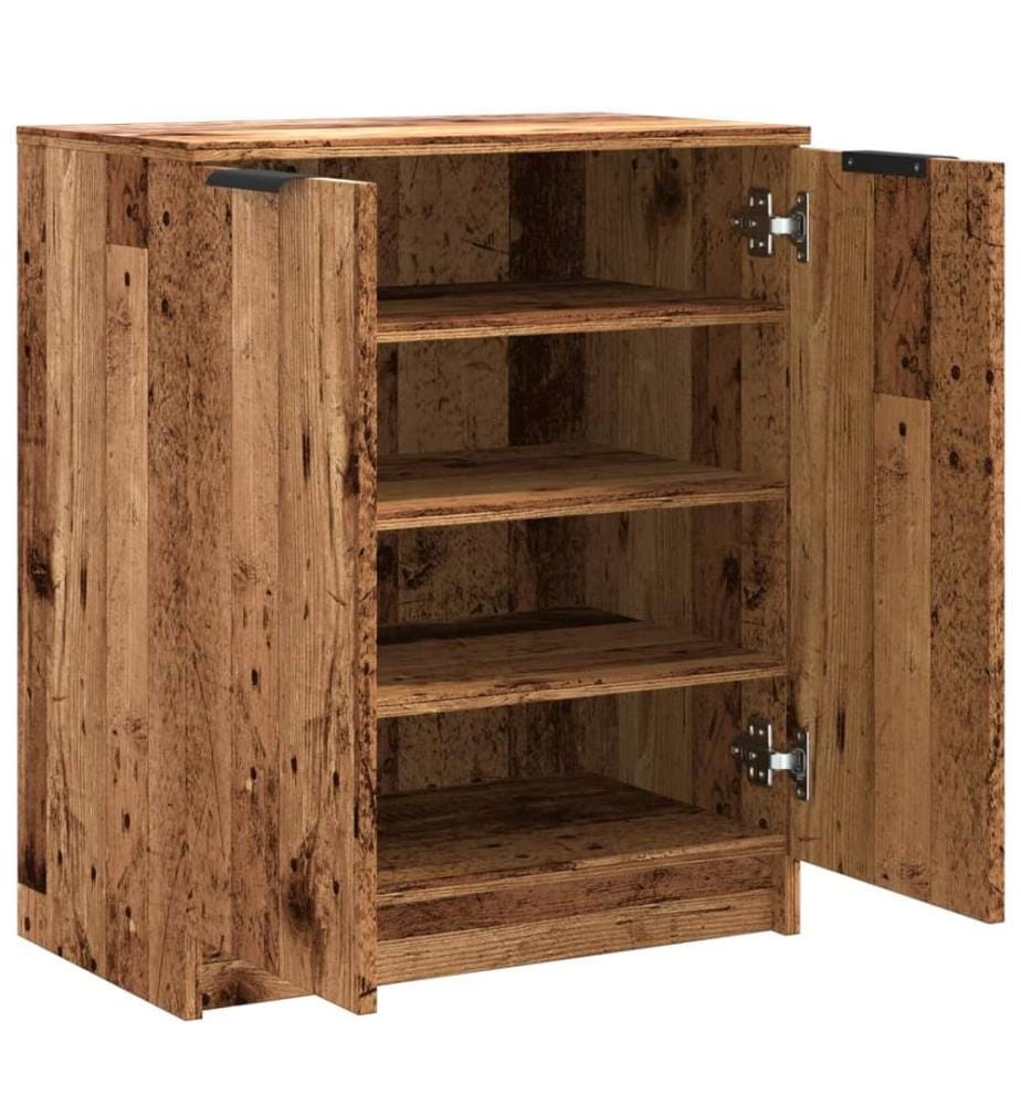 Schuhschrank Altholz-Optik 59x35x70 cm Holzwerkstoff