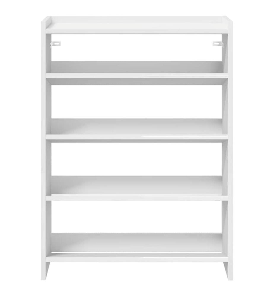 Schuhregal Weiss 60x25x81 cm Holzwerkstoff