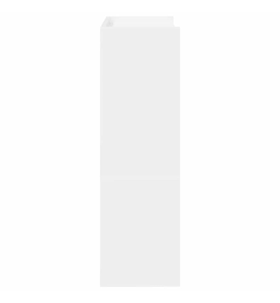 Schuhregal Weiss 60x25x81 cm Holzwerkstoff