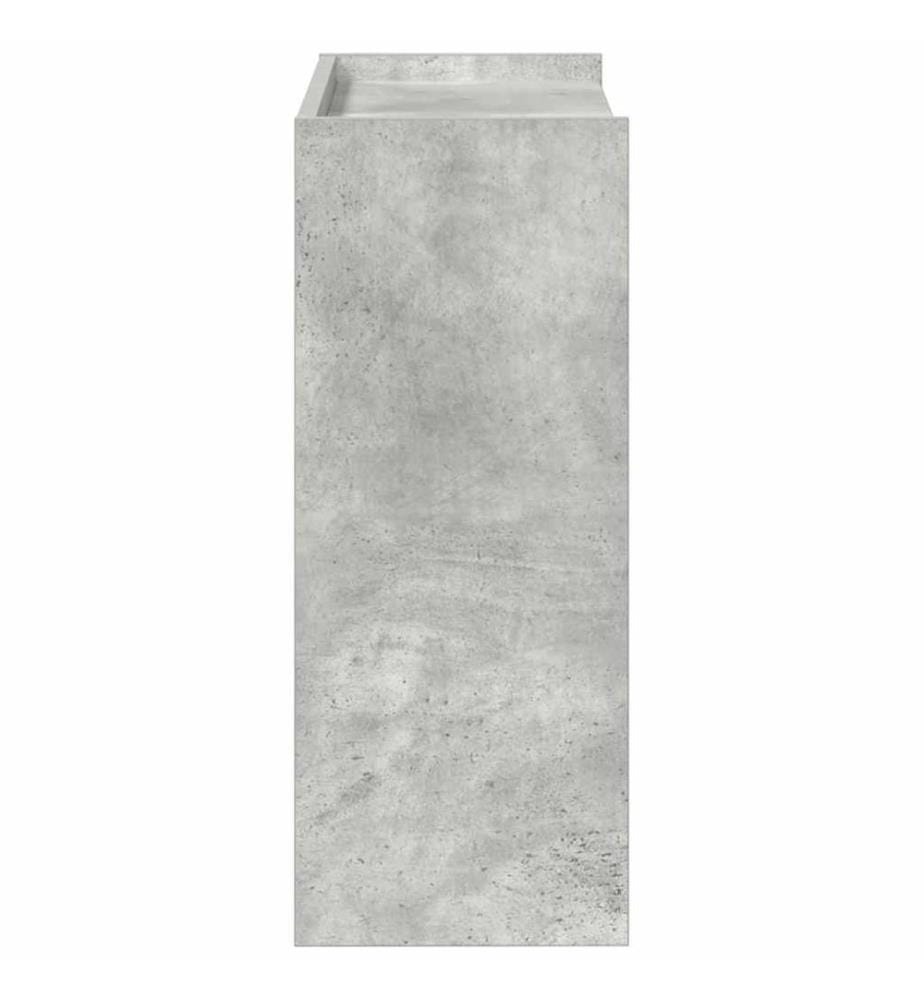 Schuhregal Betongrau 60x25x62 cm Holzwerkstoff