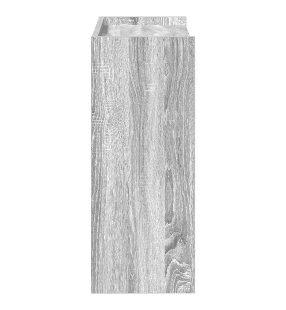 Schuhregal Grau Sonoma 60x25x62 cm Holzwerkstoff
