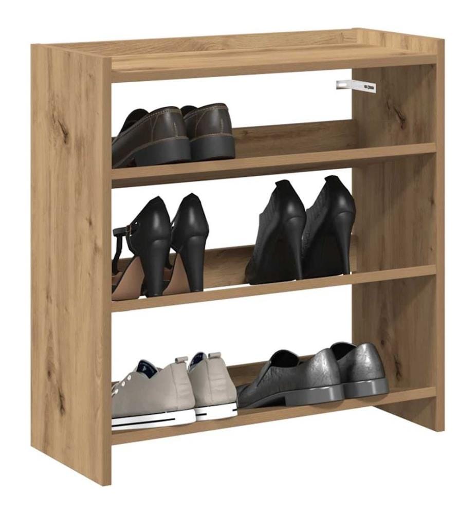 Schuhregal Artisan-Eiche 60x25x62 cm Holzwerkstoff