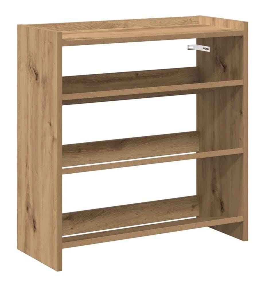 Schuhregal Artisan-Eiche 60x25x62 cm Holzwerkstoff