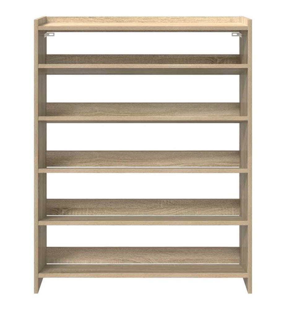Schuhregal Sonoma-Eiche 80x25x100 cm Holzwerkstoff