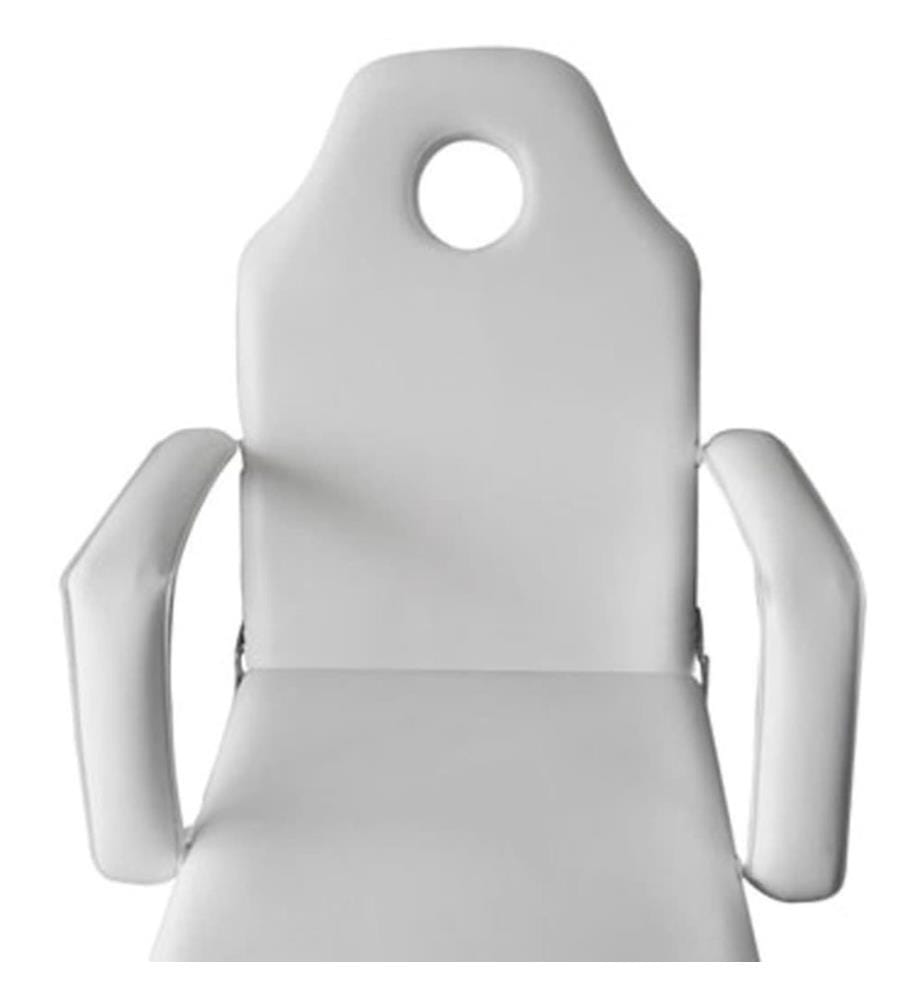 Fauteuil de massage pour traitement facial Simili-cuir Blanc