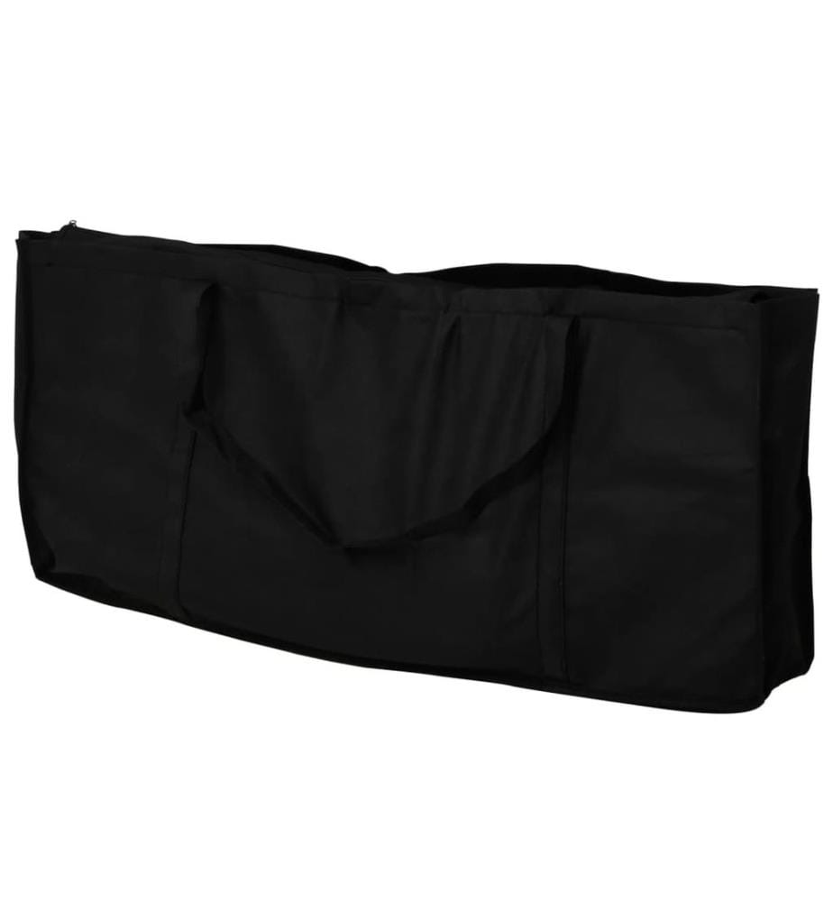 Klappbarer Maniküre-Tisch mit Rollen Schwarz