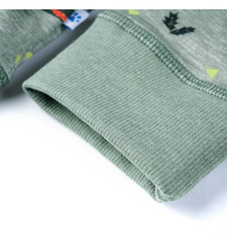 Kinder-Sweatshirt Hellkhaki Melange 140