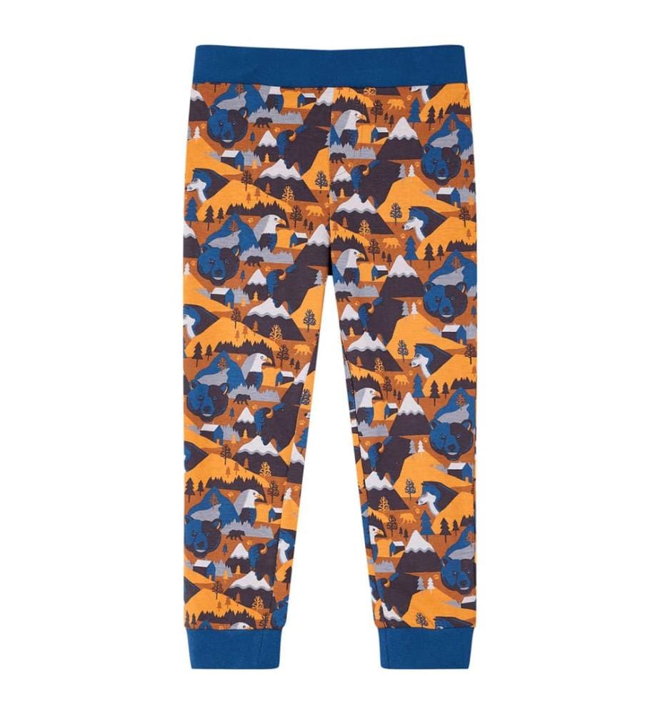 Kinderpyjama mit Langen Ärmeln Cognac 128