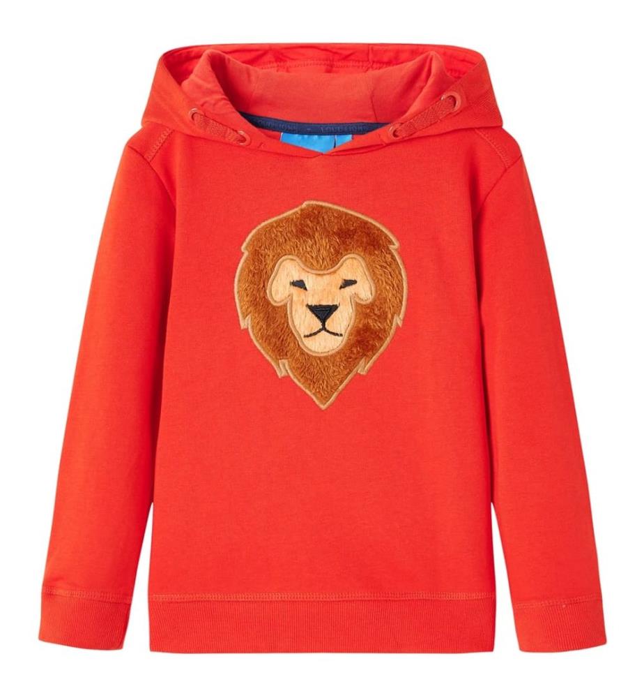Kinder-Kapuzenpullover Rot 140
