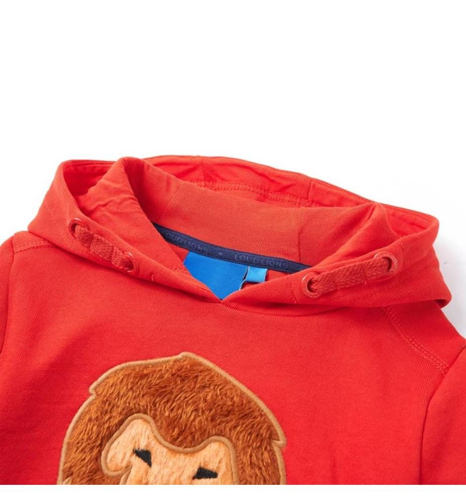 Kinder-Kapuzenpullover Rot 140