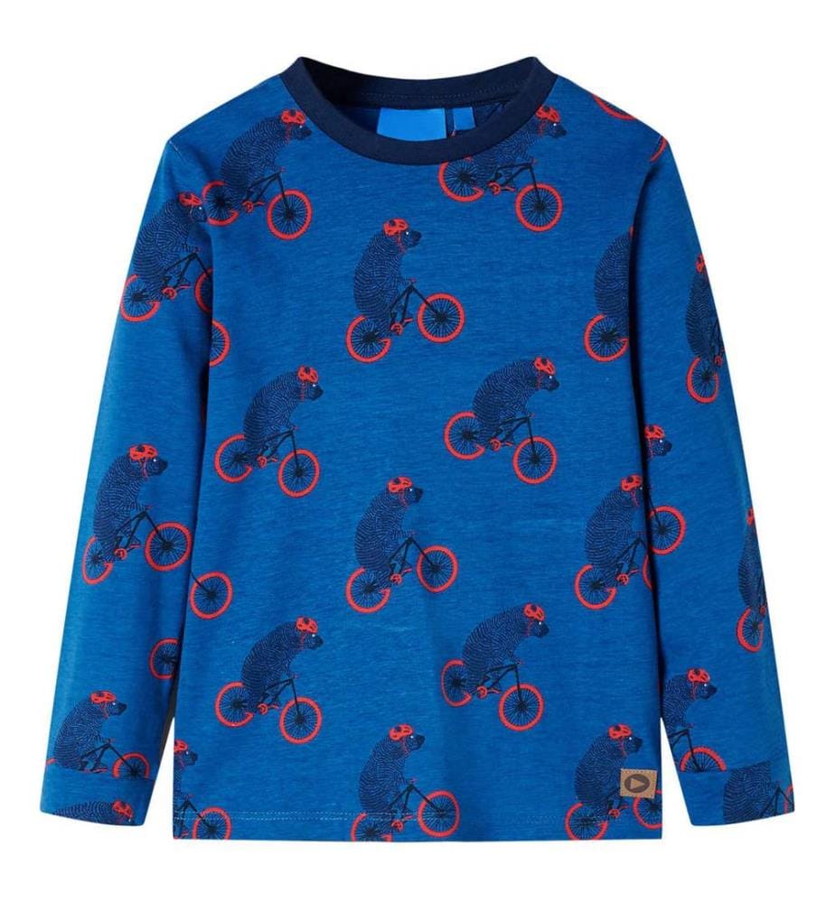 Kinderpyjama mit Langen Ärmeln Petrolblau 128