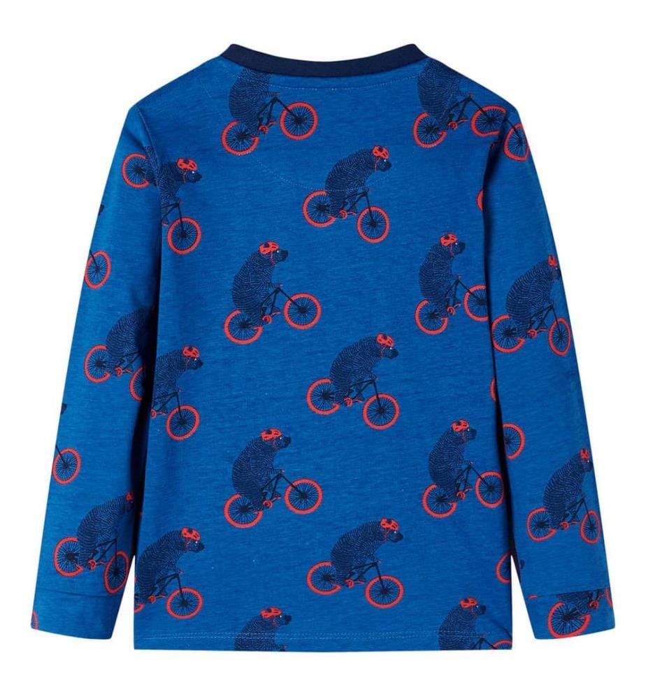 Kinderpyjama mit Langen Ärmeln Petrolblau 128