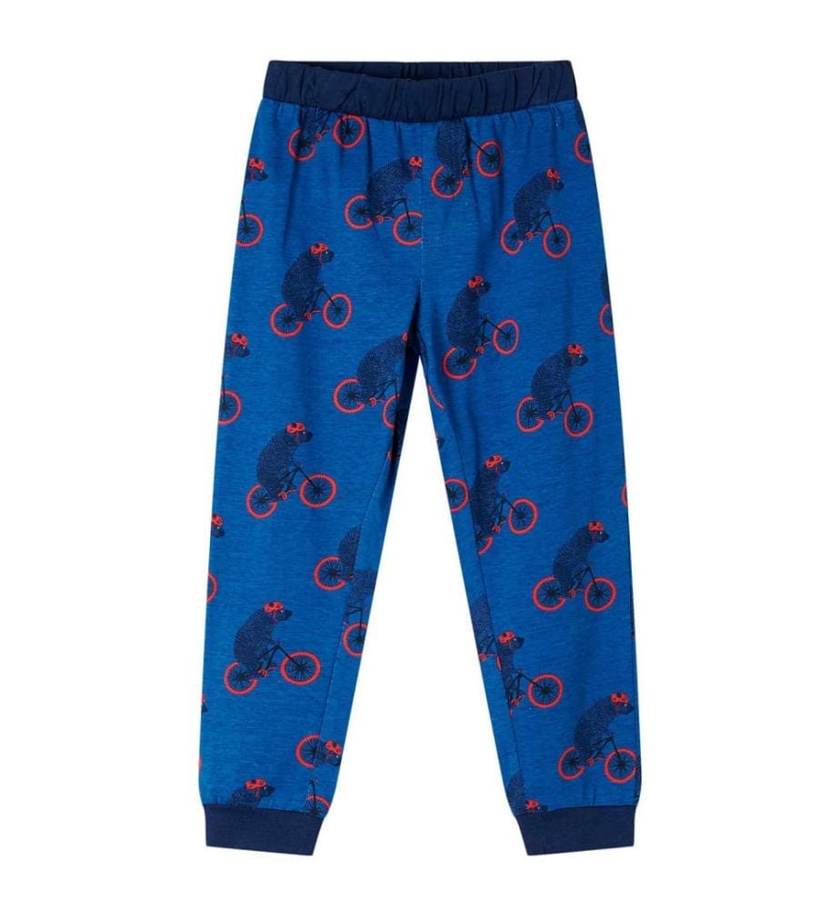 Kinderpyjama mit Langen Ärmeln Petrolblau 128