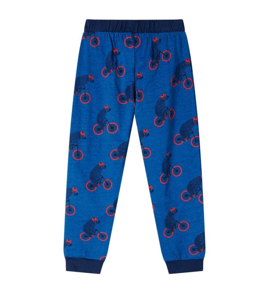 Kinderpyjama mit Langen Ärmeln Petrolblau 128