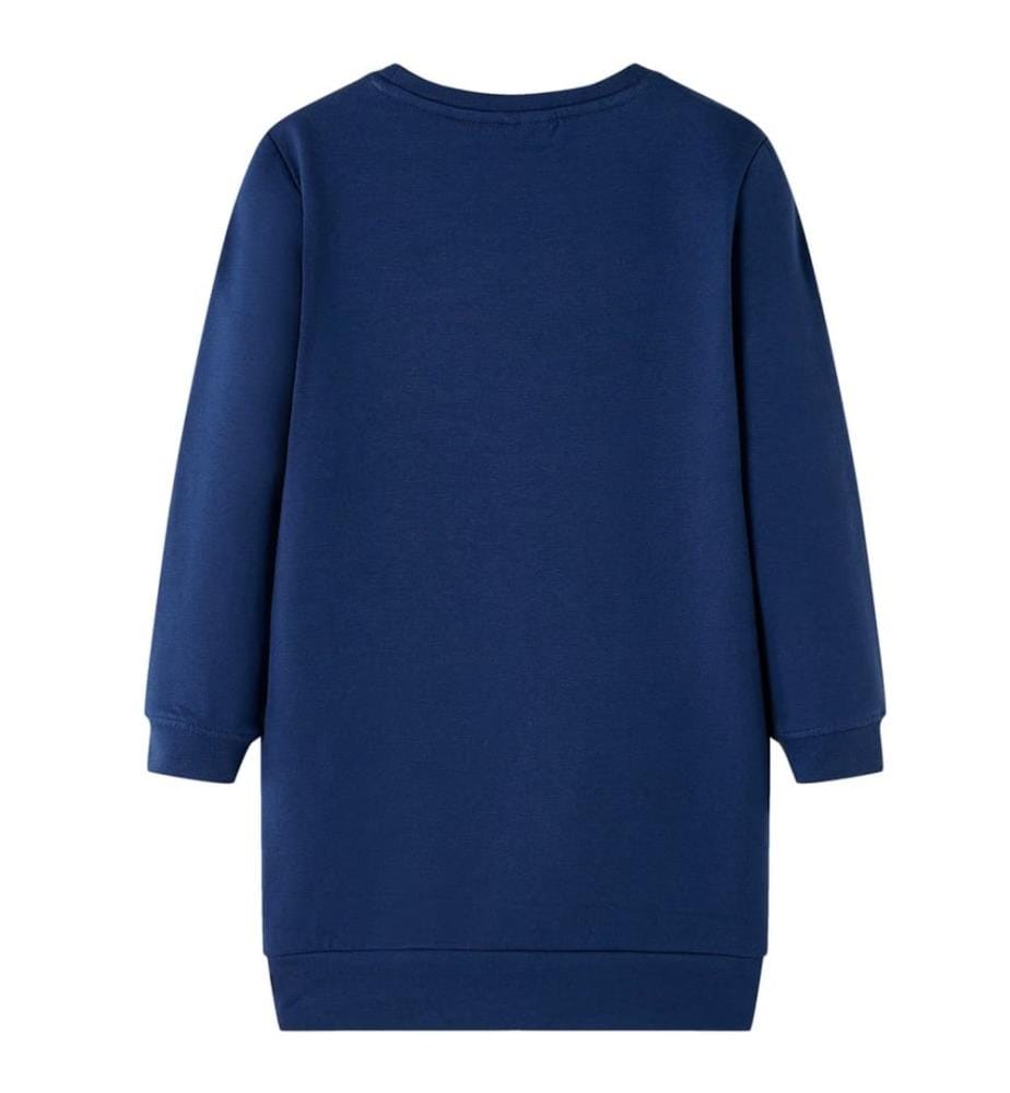 Kinder-Pulloverkleid Marineblau 92