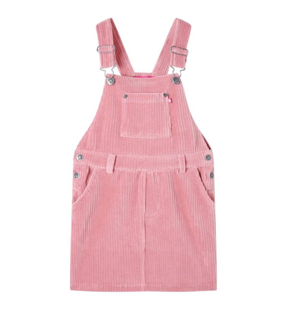Kinder-Latzkleid Cord Hellrosa 116